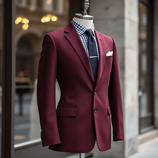 Premium Maroon Men's Suit